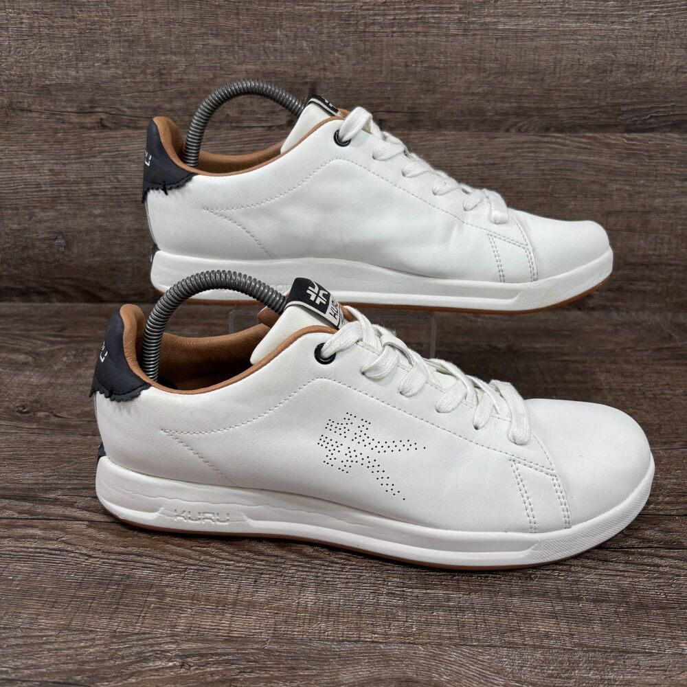 Kuru Roam Classic Court Shoes Women's 10 M Bright White Leather Sneaker